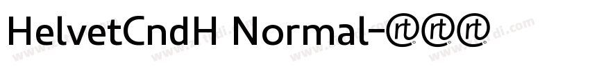 HelvetCndH Normal字体转换